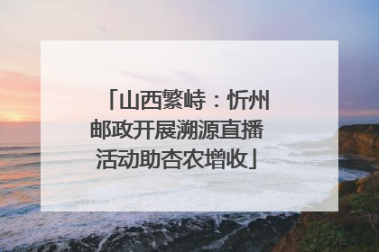 山西繁峙：忻州邮政开展溯源直播活动助杏农增收